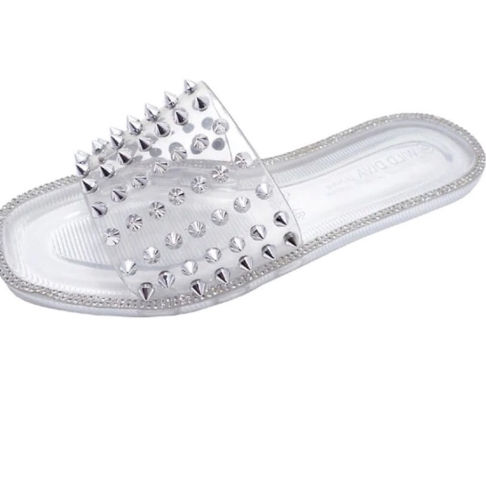 Clear studded slides